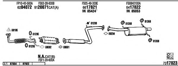 WALKER MA20191B Exhaust System